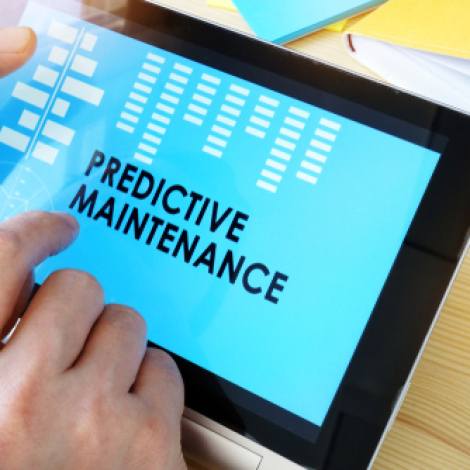 Man,Holding,Tablet,With,Title,Predictive,Maintenance.